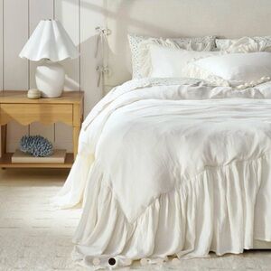 Altar’d State Gauze Crinkle Duvet Cover Pillow Shams